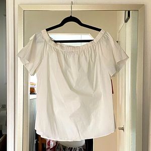 Poplin cotton white top.